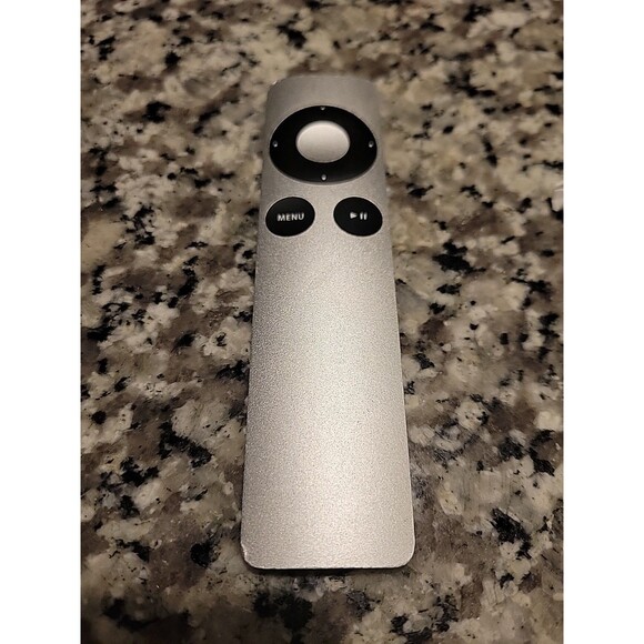 Genuine Apple TV Remote Control A1294 Apple TV 1st 2nd And 3rd Generation Silver - Picture 1 of 3